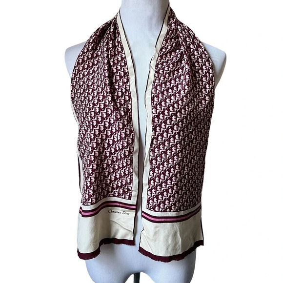 Dior Pink Monogram Scarf - Picture 1 of 5